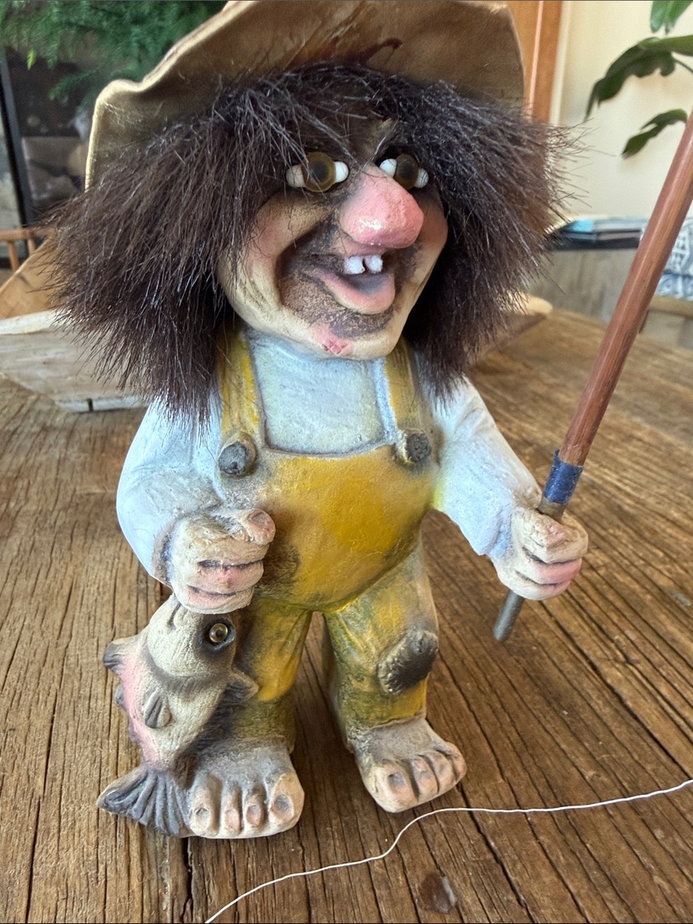 NyForm Troll Whimsical Norwegian Fisherman Troll Figurine #802
